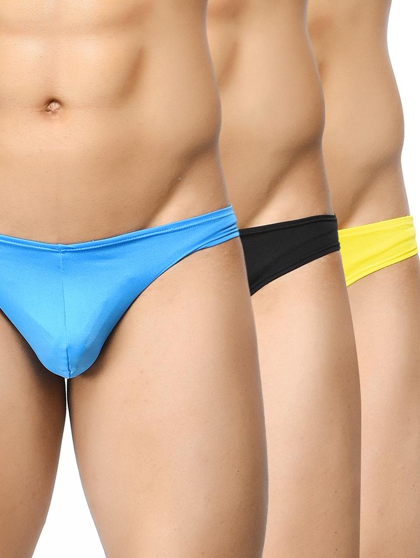 set of 3 multi colored solid hipster brief - 16824625 - Zoom Image - 1