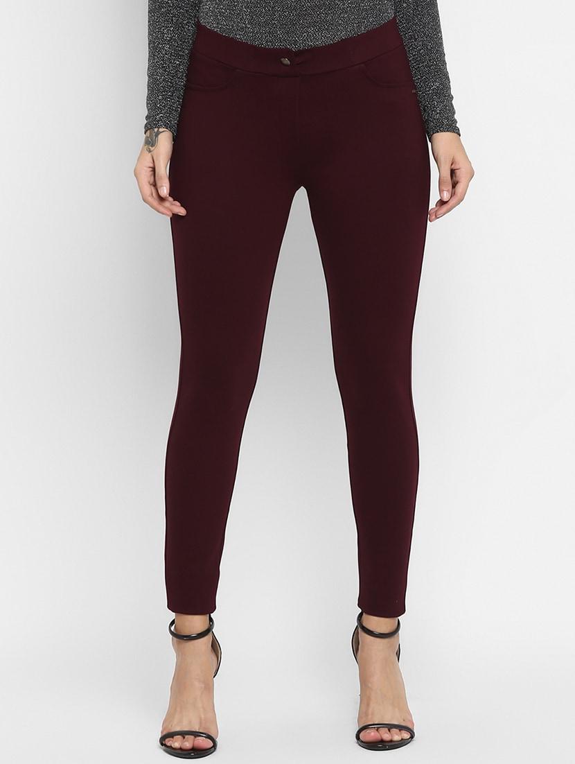 high rise solid jeggings - 16824672 - Zoom Image - 1