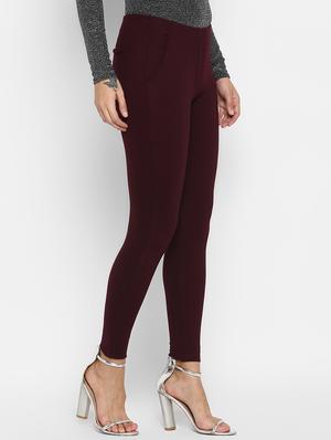 high rise solid jeggings - 16824674 - Standard Image - 2
