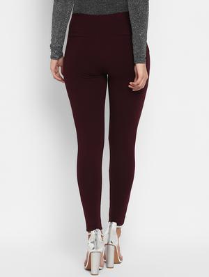 high rise solid jeggings - 16824674 - Standard Image - 3