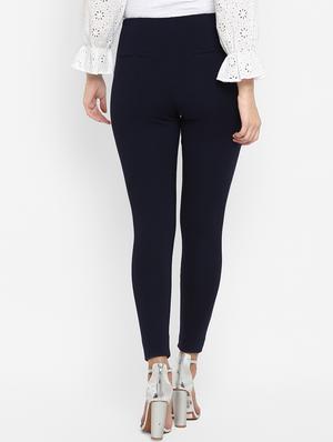 high rise solid jeggings - 16824675 - Standard Image - 3