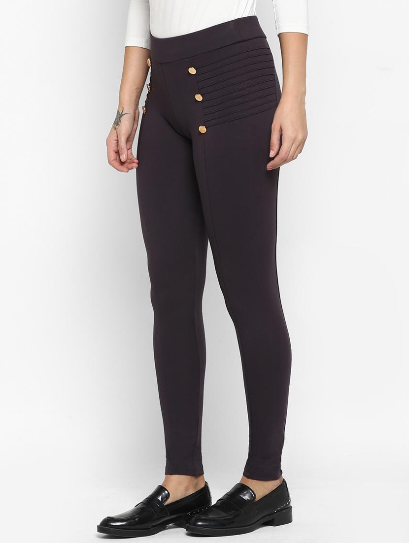 high rise solid jeggings - 16824676 - Zoom Image - 2