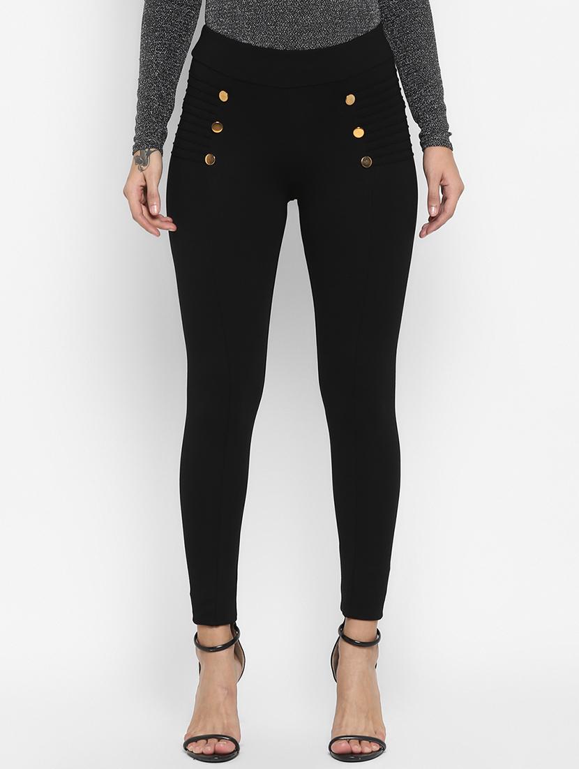 high rise solid jeggings - 16824677 - Zoom Image - 1