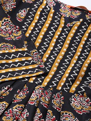 printed a-line kurta - 16824692 - Standard Image - 4