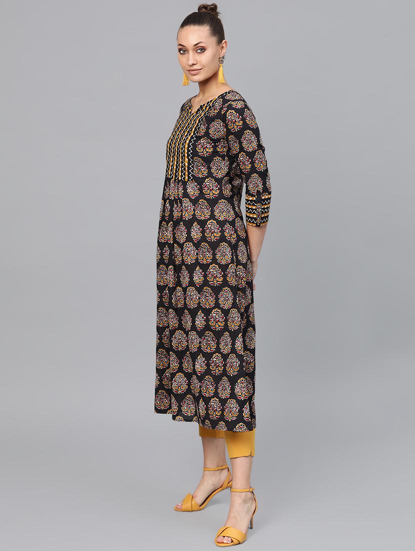 printed a-line kurta - 16824692 - Zoom Image - 2