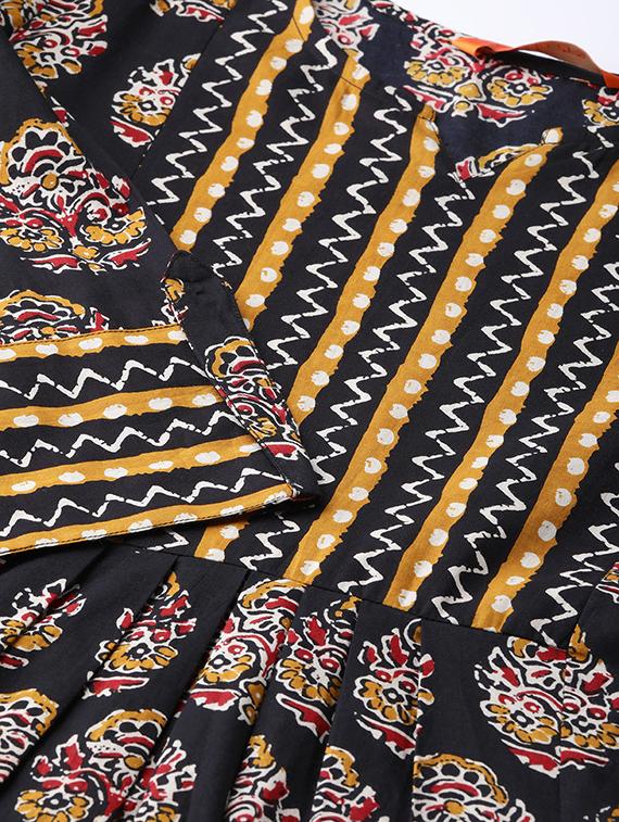 printed a-line kurta - 16824692 - Zoom Image - 4