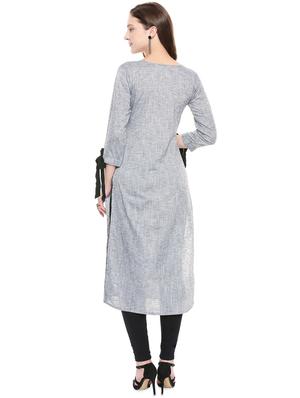 printed straight kurta - 16824831 - Standard Image - 3