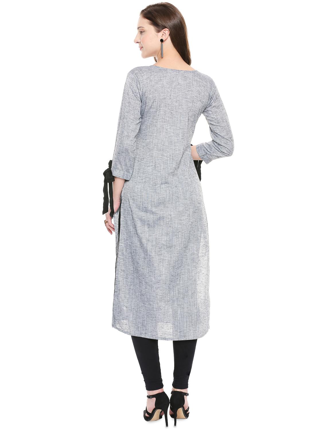printed straight kurta - 16824831 - Zoom Image - 3