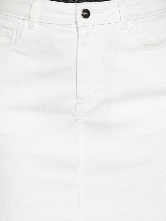 high rise frayed hem jeans - 16824876 - Zoom Image - 5