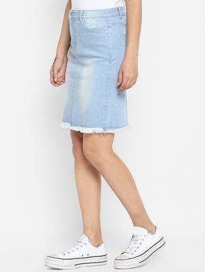 frayed hem stone washed jeans - 16824877 - Standard Image - 2