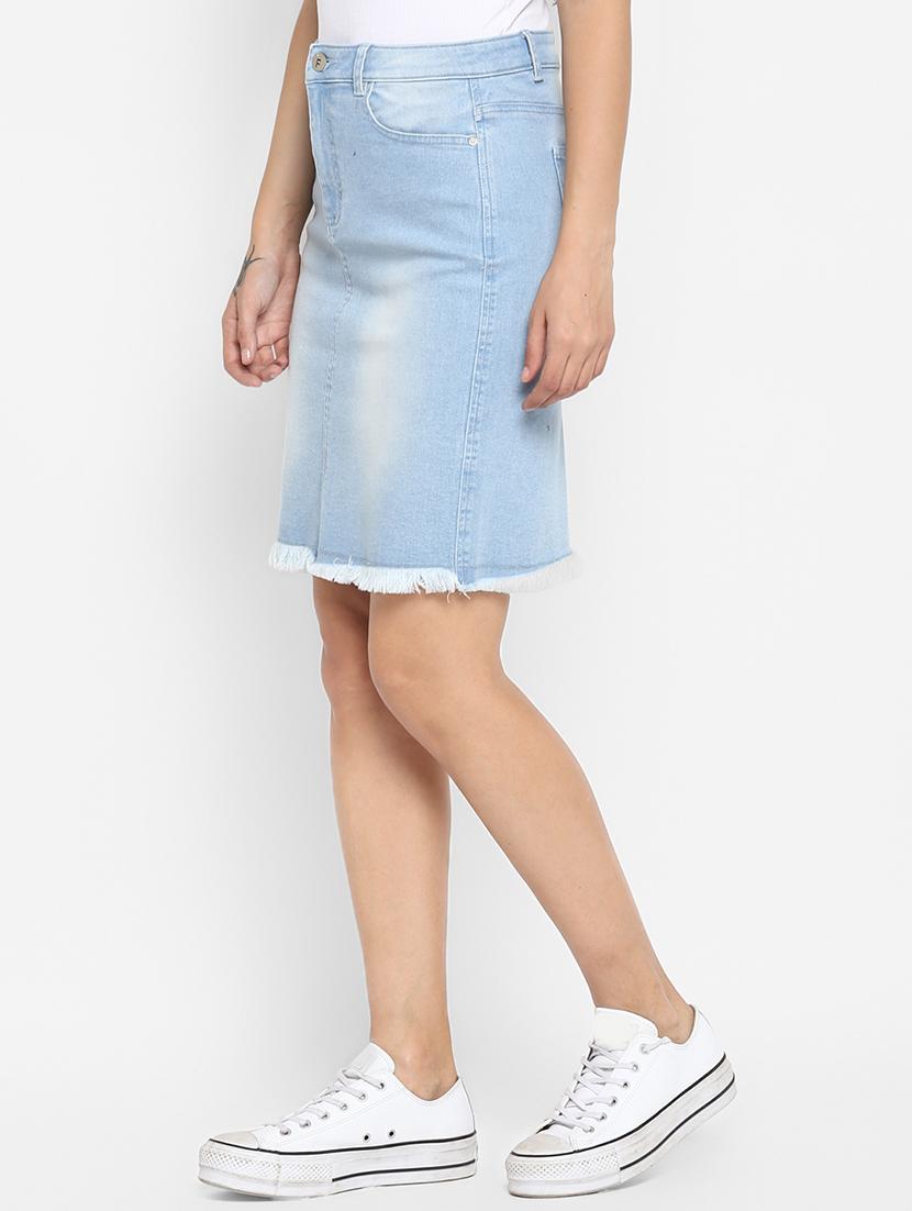 frayed hem stone washed jeans - 16824877 - Zoom Image - 2