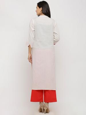 kaantha work kurta palazzo set - 16825089 - Standard Image - 3