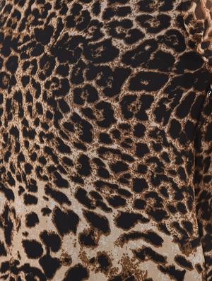 mock neck animal print sheath dress - 16825141 - Standard Image - 6