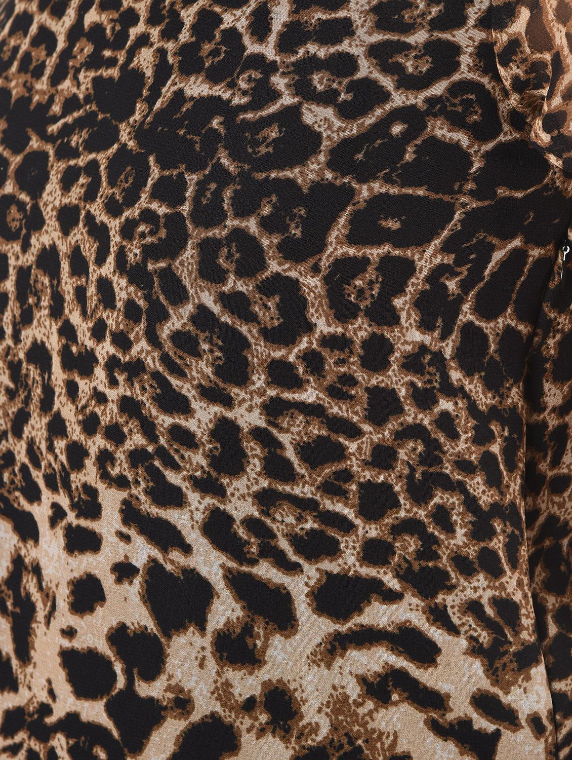 mock neck animal print sheath dress - 16825141 - Zoom Image - 6
