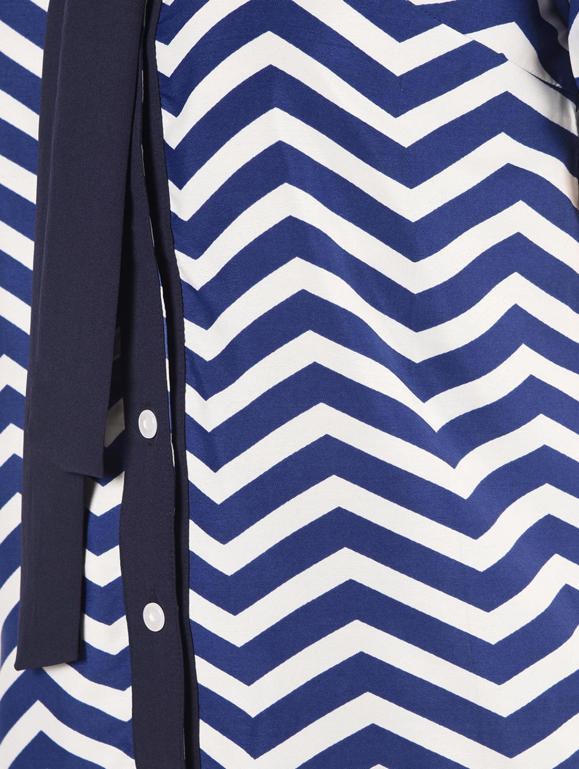 tie neck chevron shirt - 16825144 - Zoom Image - 6