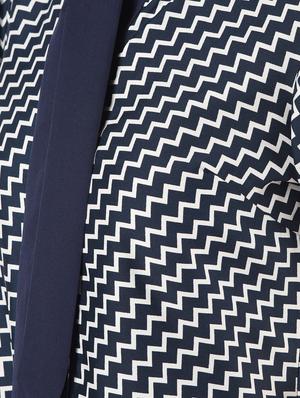 tie neck chevron shirt - 16825145 - Standard Image - 6