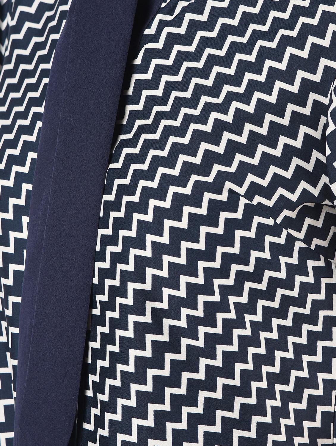 tie neck chevron shirt - 16825145 - Zoom Image - 6