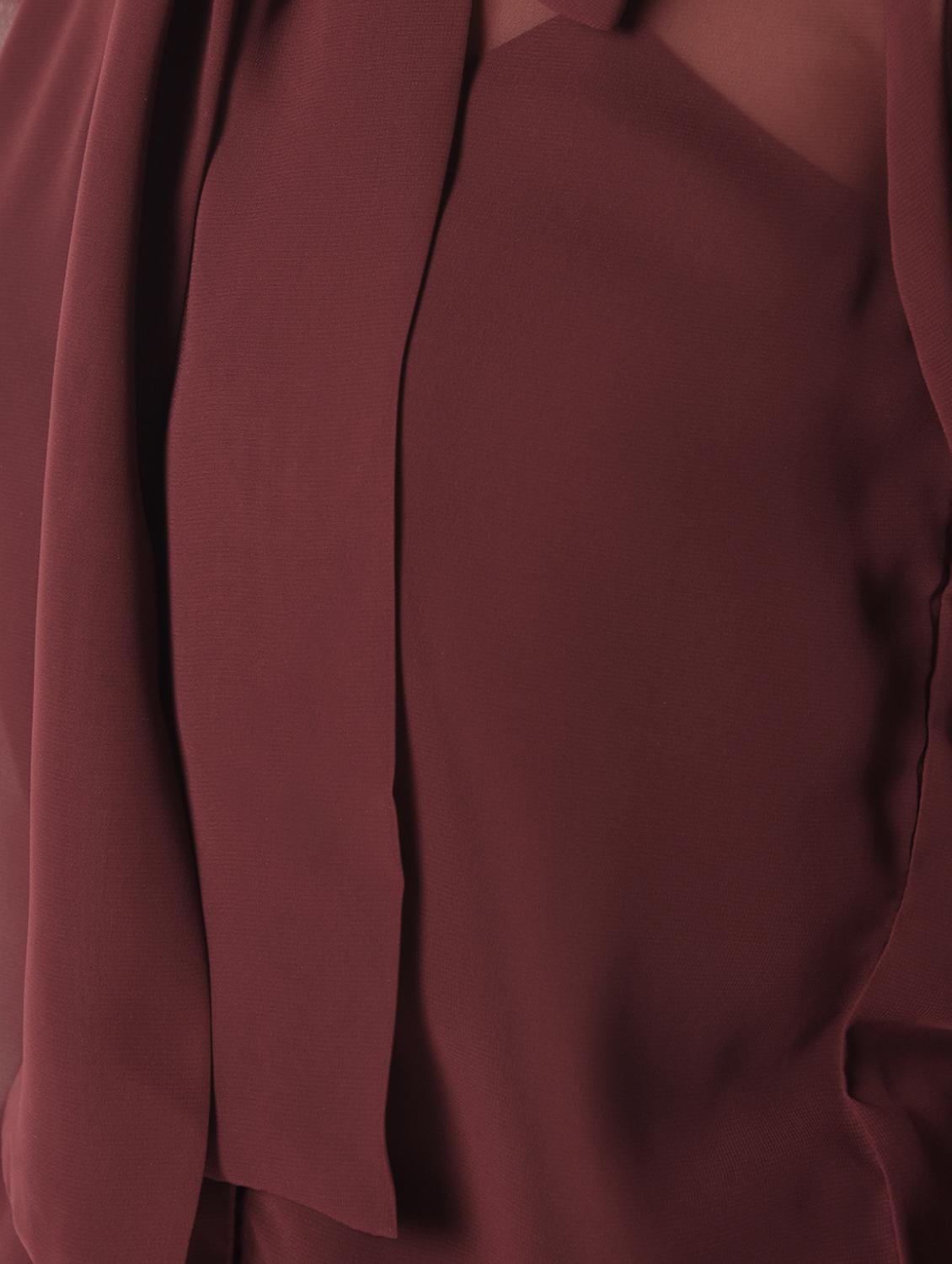 tie up neck solid shirt - 16825146 - Zoom Image - 6