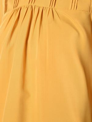 pin tucks detail solid top - 16825147 - Standard Image - 6