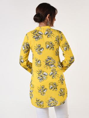 floral straight kurta - 16825169 - Standard Image - 4