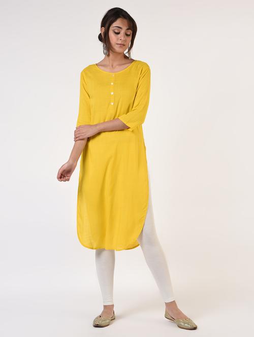 solid straight kurta - 16825173 - Standard Image - 1