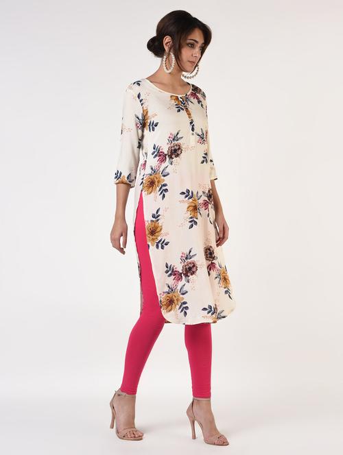 floral straight kurta - 16825174 - Standard Image - 1