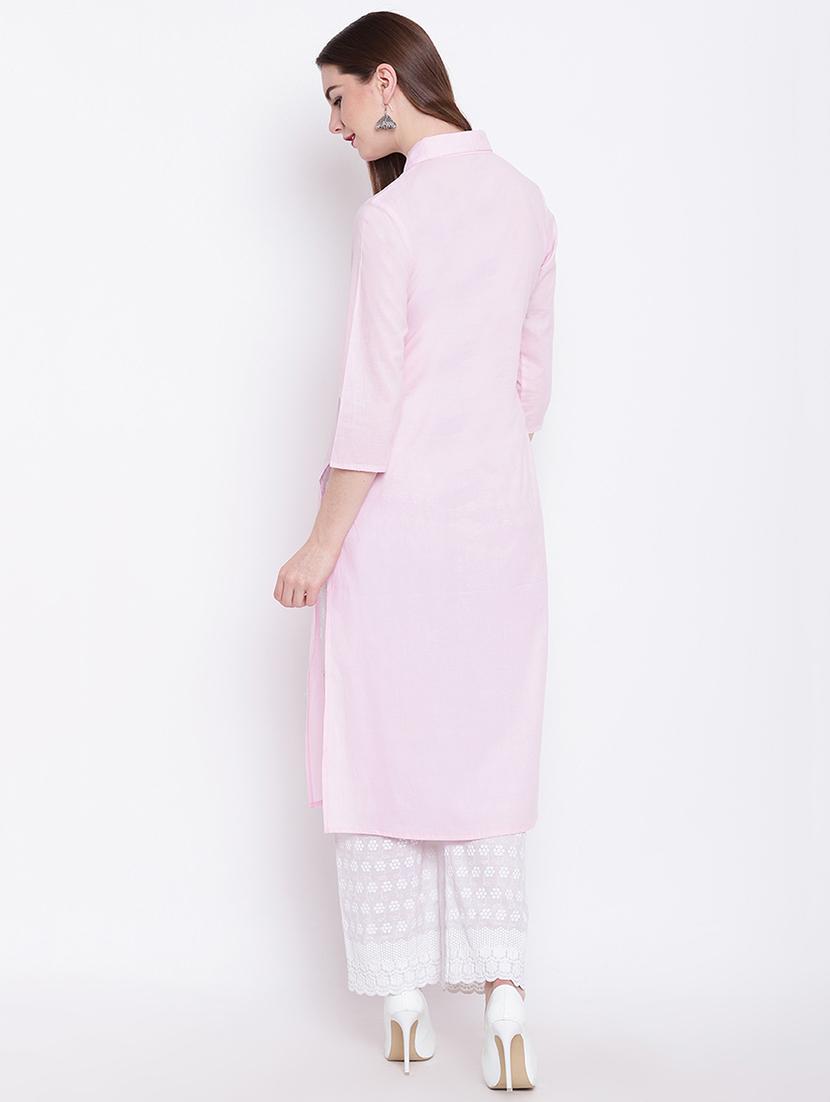 printed straight kurta - 16825292 - Zoom Image - 3