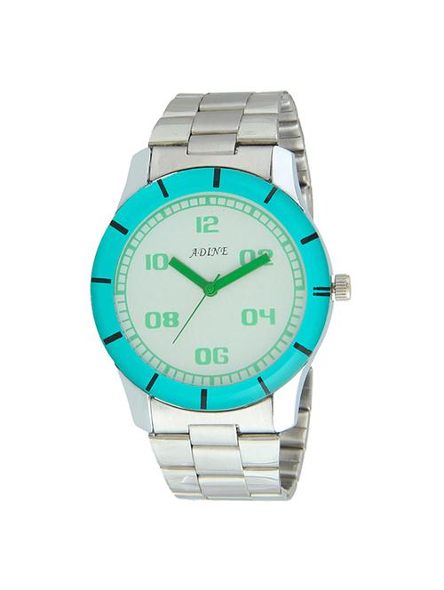 adine silver luxury stylish analog men"watch - 16825427 - Standard Image - 1
