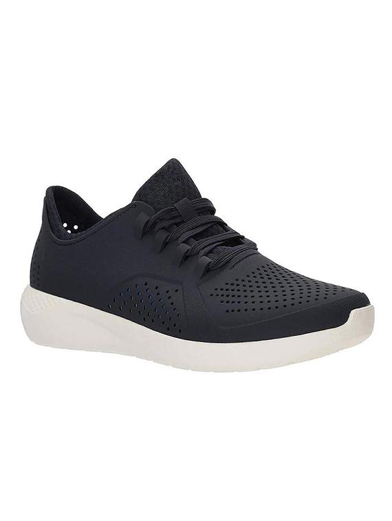 navy rubber lace up shoes - 16825516 - Zoom Image - 1
