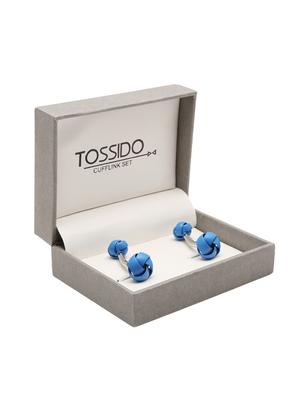 blue metal cufflink - 16825584 - Standard Image - 3