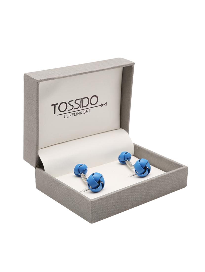 blue metal cufflink - 16825584 - Zoom Image - 3