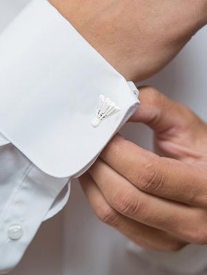 white metal cufflinks - 16825611 - Standard Image - 2