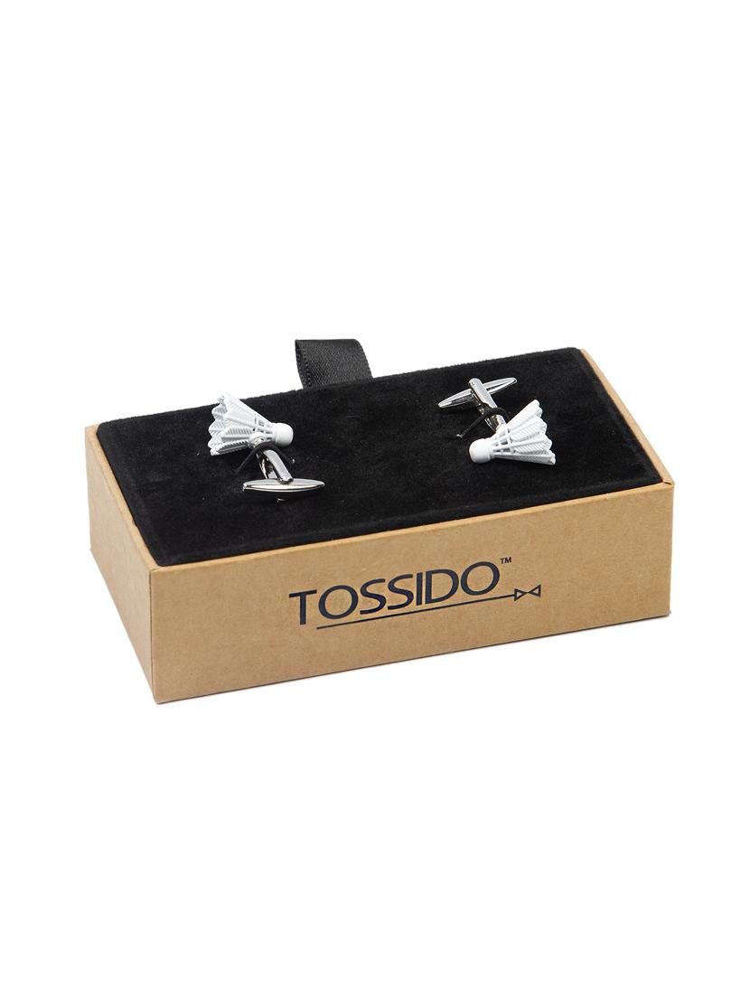 white metal cufflinks - 16825611 - Zoom Image - 3