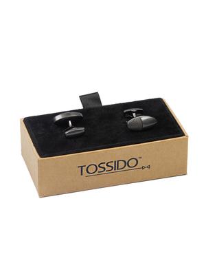 grey metal cufflinks - 16825612 - Standard Image - 3