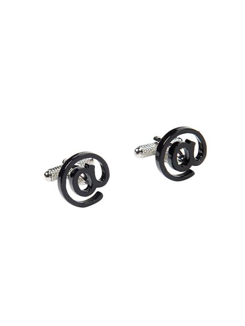 black metal cufflinks - 16825625 - Standard Image - 1