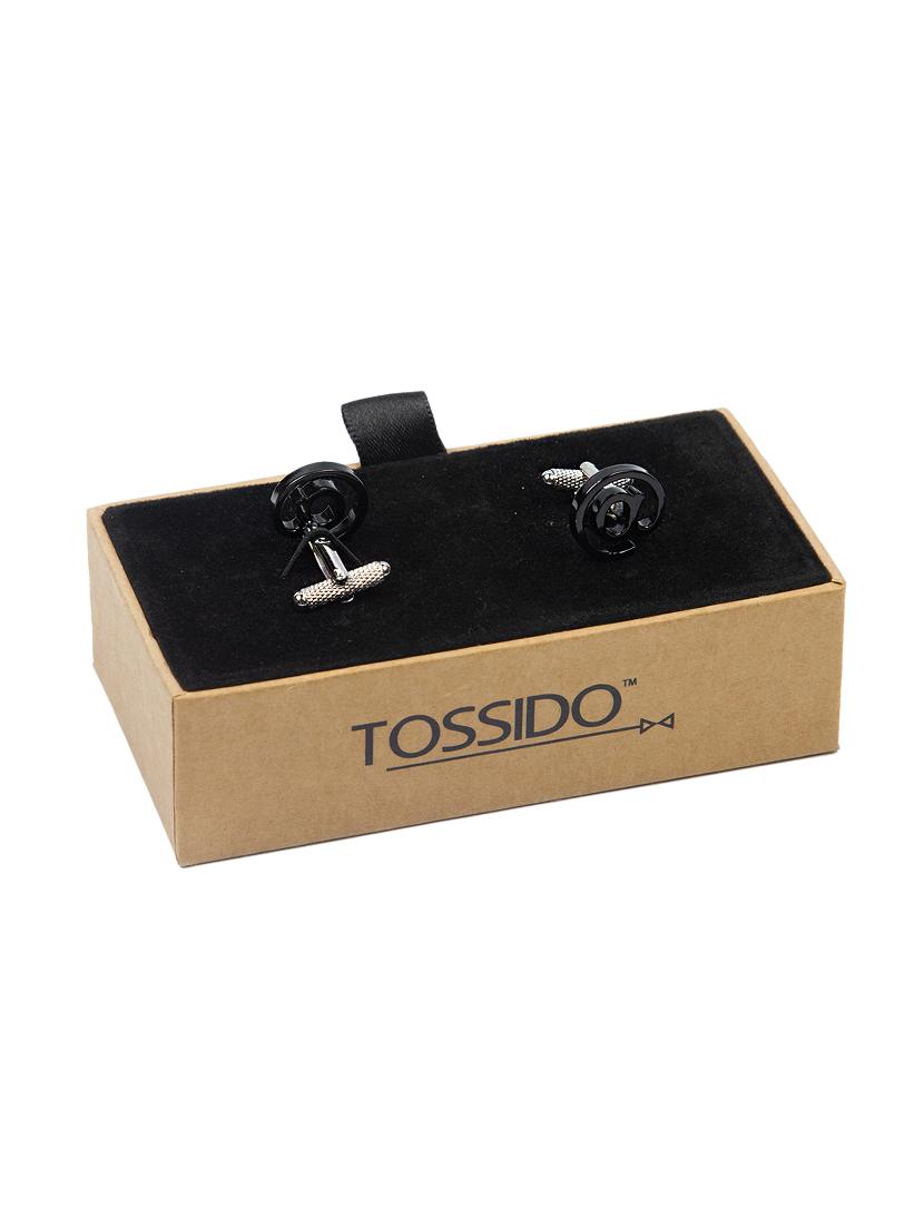 black metal cufflinks - 16825625 - Zoom Image - 3