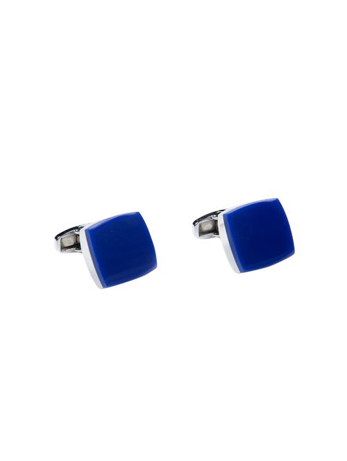 blue metal cufflinks - 16825638 - Standard Image - 1