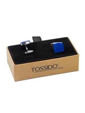 blue metal cufflinks - 16825638 - Standard Image - 3