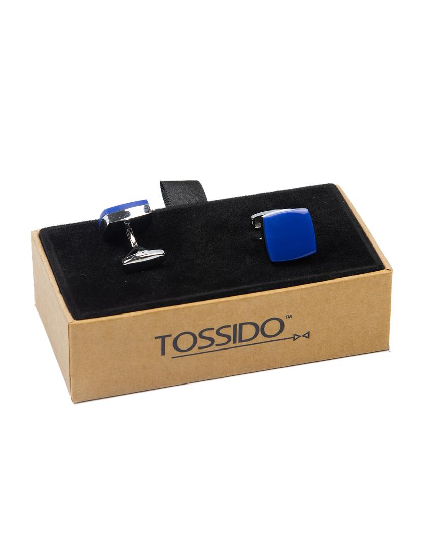 blue metal cufflinks - 16825638 - Zoom Image - 3
