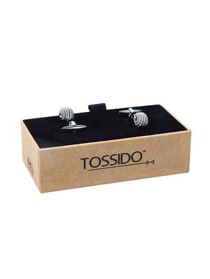 silver metal cufflinks - 16825644 - Standard Image - 3