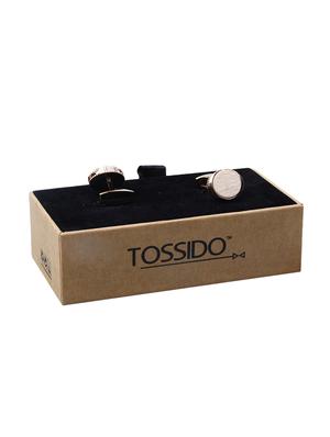 gold metal cufflinks - 16825647 - Standard Image - 3