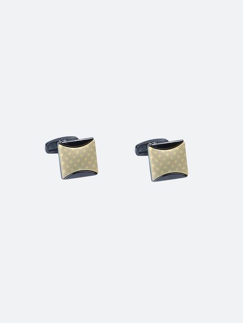 gold metal cufflinks - 16825652 - Standard Image - 1