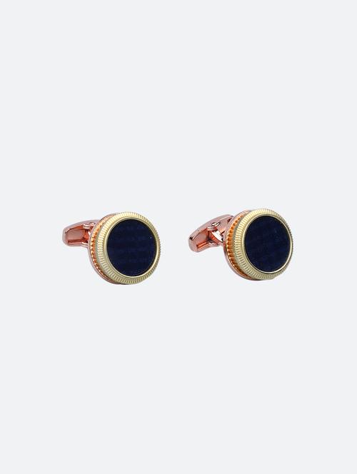 gold metal cufflinks - 16825654 - Standard Image - 1