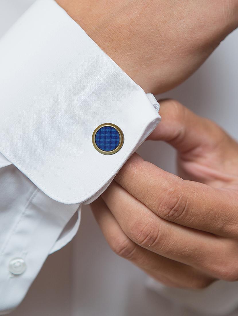 gold metal cufflinks - 16825654 - Zoom Image - 2