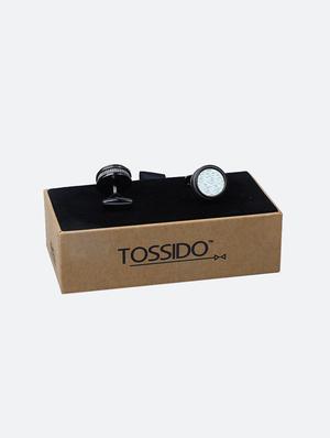 grey metal cufflinks - 16825657 - Standard Image - 3