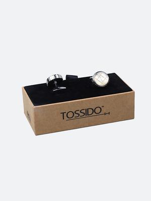 silver metal cufflinks - 16825658 - Standard Image - 3