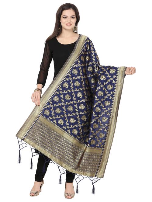 paisley banarasi dupatta - 16825827 - Standard Image - 1