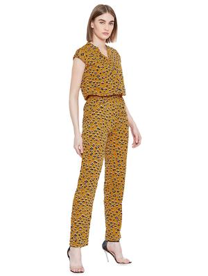 mandarin neck animal full leg jumpsuit - 16826095 - Standard Image - 2