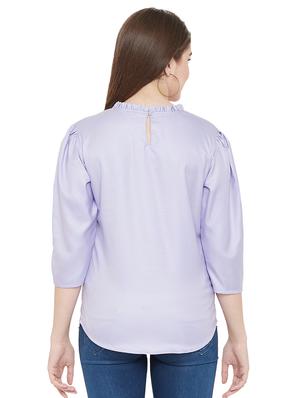 embroidered detail frill trim top - 16826101 - Standard Image - 3