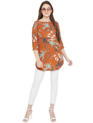boat neck floral tunic - 16826104 - Standard Image - 4